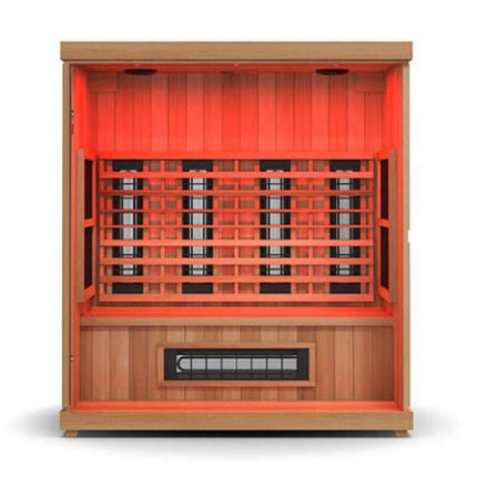 Finnmark FD-3 Full Spectrum 4-Person Capacity Home Infrared Sauna With Adjustable Sauna Feet [FD-KN003]