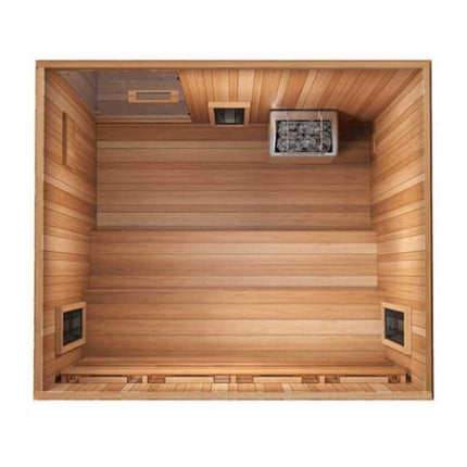 Finnmark FD-5 Trinity XL 4-Person Home Infrared & Steam Sauna Combo [FD-KN005]