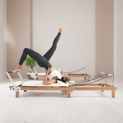 Core Pilates Apex Foldable Dual Resistance Pilates Reformer With Jump board