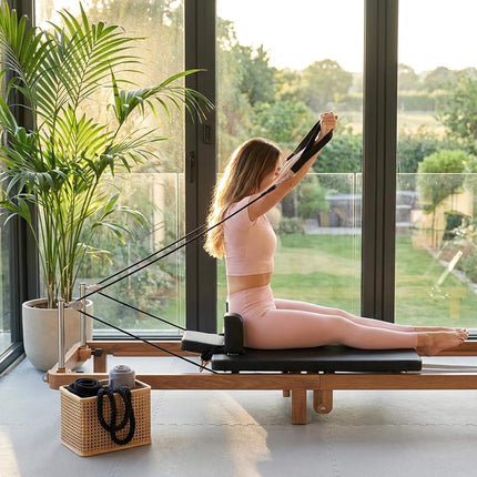 Core Pilates Apex Foldable Dual Resistance Pilates Reformer With Jump board