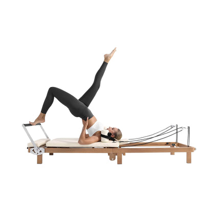 Core Pilates Apex Foldable Dual Resistance Pilates Reformer With Jump board