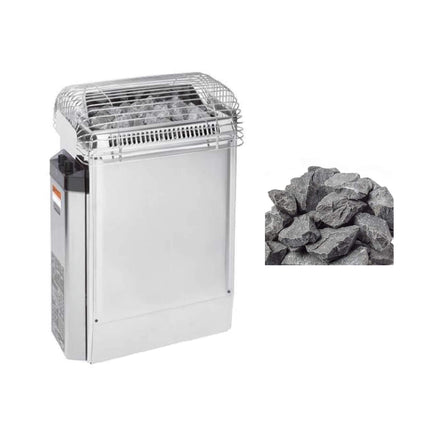 Harvia Topclass KV Stainless Steel Sauna Heater With Built-In Temperature Controls & Sauna Stones [JKV45/60/80] (SAK31695)