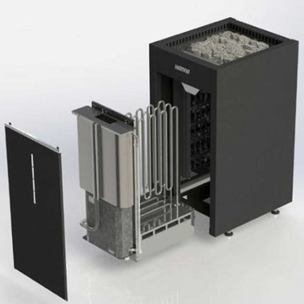 Harvia Virta Combi HL Electric Sauna Heater With Xenio Series Digital Control & Sauna Stones (SAK38527)