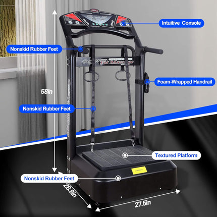 Rovix Heavy-Duty 400LBS Whole Body Vibration Plate Workout Machine