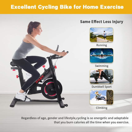 IFast Heavy-Duty Indoor Smart Stationary Fitness Cardio Training Spin Bike For Home Gyms