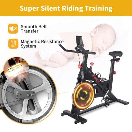 IFast Heavy-Duty Indoor Smart Stationary Fitness Cardio Training Spin Bike For Home Gyms