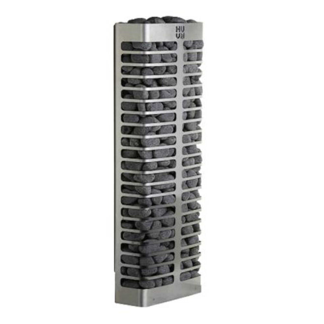 Huum Steel Mini Series 4 Stainless Steel Wall Mount 3.5KW Sauna Heater With Digital Controller & Sauna Stones (SAK91573)