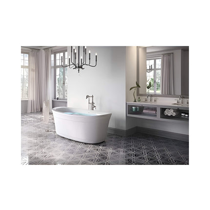 Jacuzzi Arga 67-Inch Classic Swirlpool™ Whirlpool Bathtub [JAGF6735PCL6IPW/M]