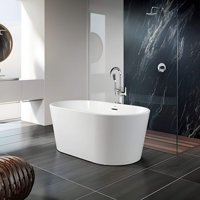 Jacuzzi Celeste 70-Inch Freestanding Ergonomic Soaking Tub [JCEF7032BCXXXXW/G]