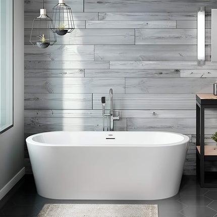 Jacuzzi Celeste 70-Inch Freestanding Ergonomic Soaking Tub [JCEF7032BCXXXXW/G]