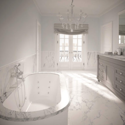 Jacuzzi Duetta 66-Inch Premium Undermount Whirlpool Bathtub [JDUE6636WCR2H]