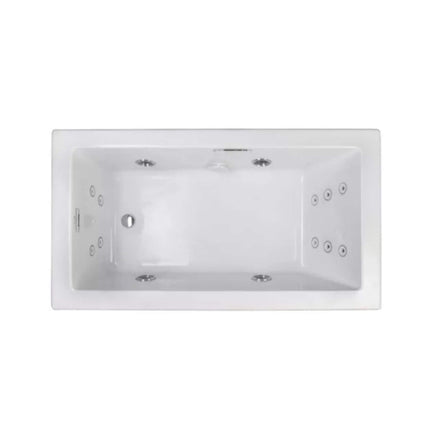 Jacuzzi Elara 72-Inch Rectangle Acrylic Drop-In Whirlpool Bath [JELA7236WLR2XX]