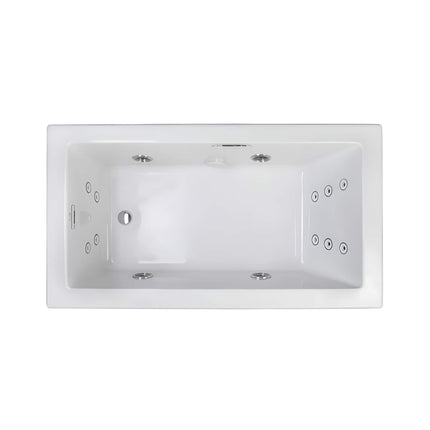 Jacuzzi Elara 72-Inch Rectangle Whirlpool Bathtub With Left Drain [JELA7236WLR2HX]