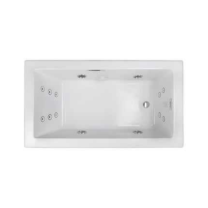 Jacuzzi Elara 72-Inch Drop-In Whirlpool Bathtub With 10 AccuPro Jet [JELA7242WRL2HX]