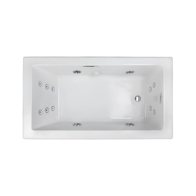 Jacuzzi Elara 72-Inch Drop-In Whirlpool Bathtub With 10 AccuPro Jet [JELA7242WRL2HX]