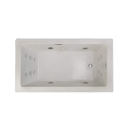 Jacuzzi Elara 72-Inch Drop-In Whirlpool Bathtub With 10 AccuPro Jet [JELA7242WRL2HX]