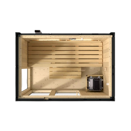 Kohler C1 Indoor Graphite Gray Freestanding Alcove Design Sauna Kit