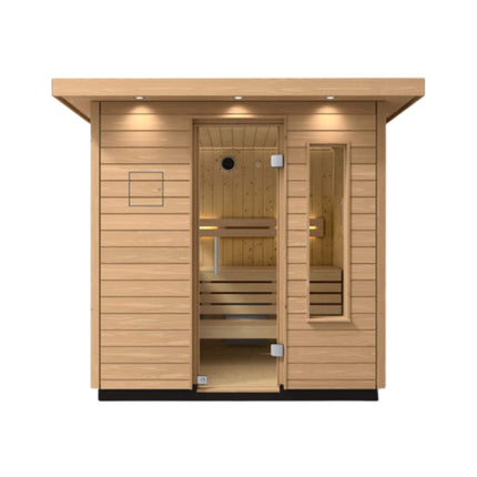 Kohler C2 Outdoor Douglas Fir Scandinavian Spruce Sauna Kit