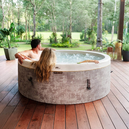 MSpa Cocoon Verto Series Six-Person Inflatable Round Hot Tub With Hydro Massage [F-CO066WE]