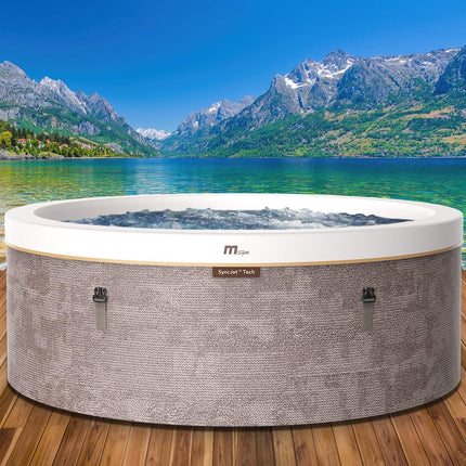 MSpa Cocoon Verto Series Six-Person Inflatable Round Hot Tub With Hydro Massage [F-CO066WE]