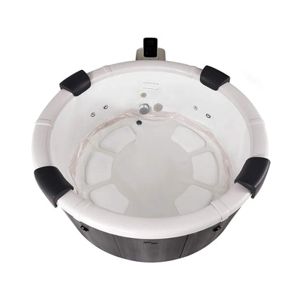 MSpa Denver Frame Series Six-Person Inflatable Round Hot Tub With Hydro Massage [F-DO066W]