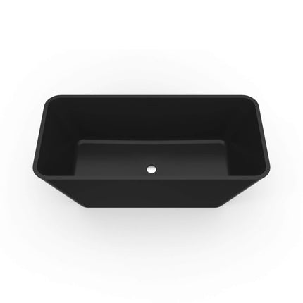 Nuvia 67-Inch Luxury Freestanding Solid Surface Soaking Bathtub