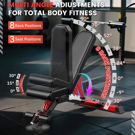Rovix Premium 2000LBS All-In-One Squat Rack Power Cage With Smith Machine