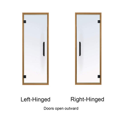 Prosaunas 24X73 Aspen Prehung Tinted Glass Sauna Door