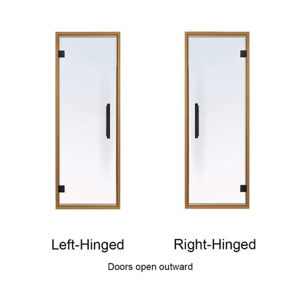 Prosaunas 24X73 Thermo-Aspen Prehung Clear Glass Sauna Door