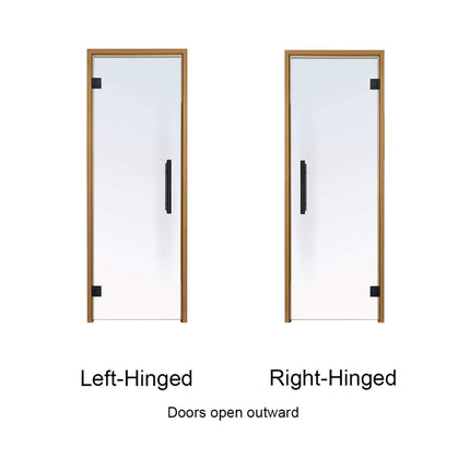 Prosaunas 24X81 Thermo-Aspen Prehung Clear Glass Sauna Door