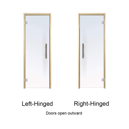 Prosaunas 36X81 Aspen Clear ADA Glass Sauna Door