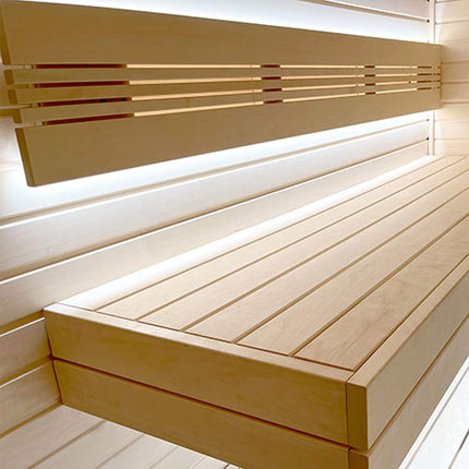 Prosaunas Aspen 1X4 S4SEE SHP Sauna Bench Wood With Smooth 4 Sides Eased Edges [Untreated]