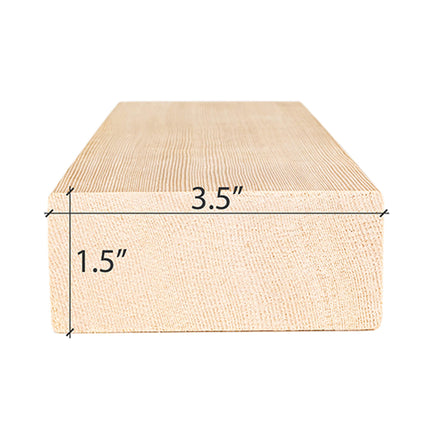 Prosaunas Hemlock 2X4 VG S4SEE Sauna Bench Wood [Untreated]