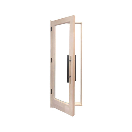 Prosaunas 25.5X81.5 Prehung Solid Wood Douglas Fir Sauna Door With Dual-Pane Insulated Glass