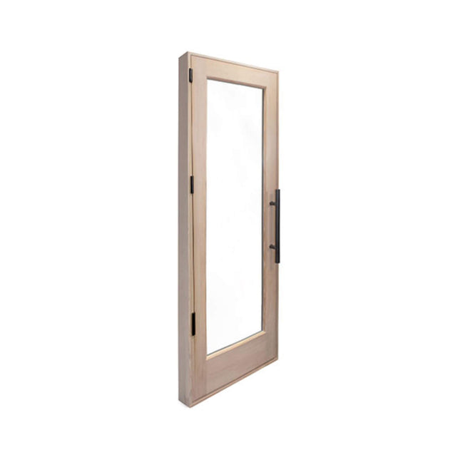 Prosaunas 25.5X81.5 Prehung Solid Wood Douglas Fir Sauna Door With Dual-Pane Insulated Glass