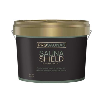 Prosaunas SaunaShield 2.7L Exterior Sauna Wood Surfaces Sauna Paint