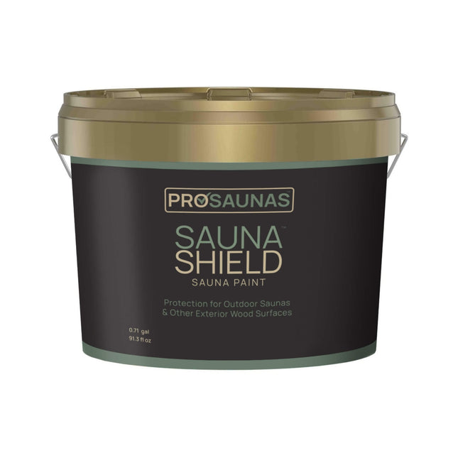 Prosaunas SaunaShield 2.7L Exterior Sauna Wood Surfaces Sauna Paint