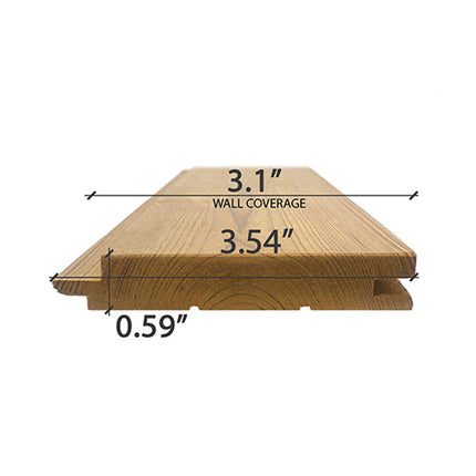 Prosaunas Thermo-Spruce 1X4 T&G STS4 Sauna Wall Wood
