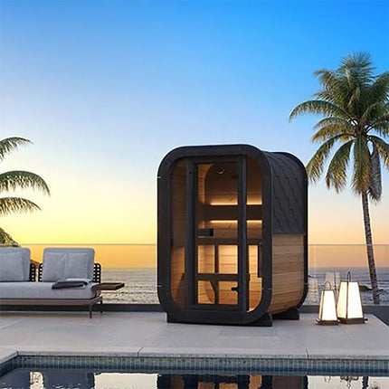 SaunaLife Model CL3G Cube-Series Outdoor 2-Person Home Sauna Kit [SL-MODELCL3G]