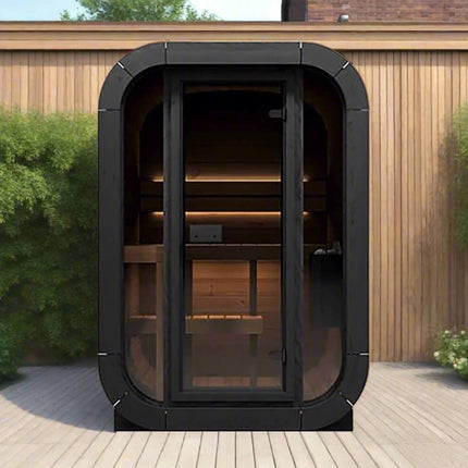 SaunaLife Model CL3G Cube-Series Outdoor 2-Person Home Sauna Kit [SL-MODELCL3G]
