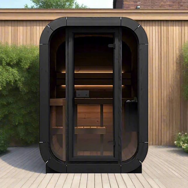 SaunaLife Model CL3G Cube-Series Outdoor 2-Person Home Sauna Kit [SL-MODELCL3G]