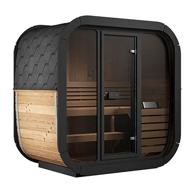 SaunaLife Model CL4G 3-Person Cube-Series Luxury Wooden Outdoor Home Sauna Kit [SL-MODELCL4G]