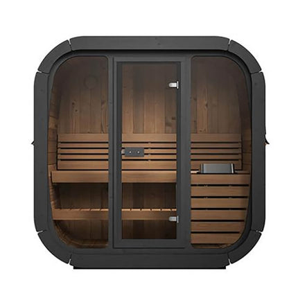 SaunaLife Model CL4G 3-Person Cube-Series Luxury Wooden Outdoor Home Sauna Kit [SL-MODELCL4G]