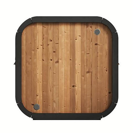 SaunaLife Model CL5G 4-Person Cube-Series Luxury Wooden Outdoor Home Sauna Kit [SL-MODELCL5G]