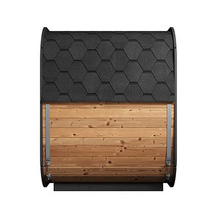 SaunaLife Model CL5G 4-Person Cube-Series Luxury Wooden Outdoor Home Sauna Kit [SL-MODELCL5G]