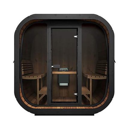 SaunaLife Model CL7G 6-Person Cube-Series Luxury Wooden Outdoor Home Sauna Kit [SL-MODELCL7G]