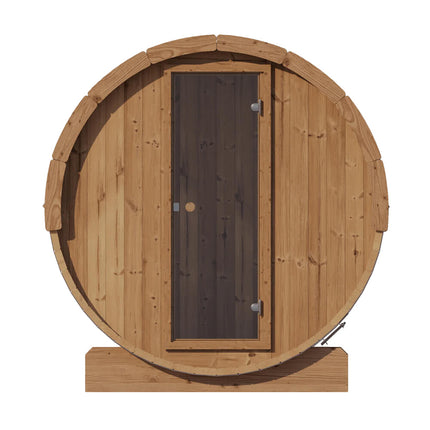 SaunaLife Model E6 Ergo Series 3-Person Thermo-Spruce Backyard Sauna Barrel [SL-MODELE6]