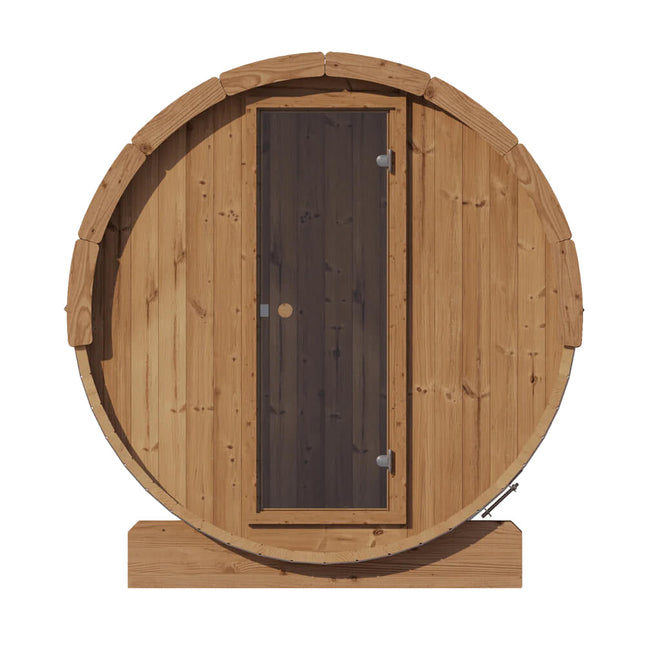 SaunaLife Model E6 Ergo Series 3-Person Thermo-Spruce Backyard Sauna Barrel [SL-MODELE6]