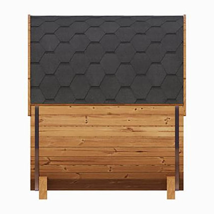 SaunaLife Model E6 Ergo Series 3-Person Thermo-Spruce Backyard Sauna Barrel [SL-MODELE6]