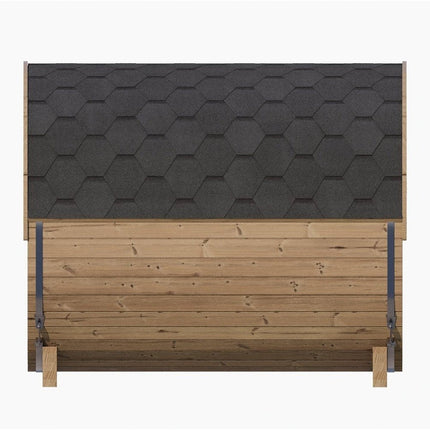 SaunaLife Model E8 Ergo Series 6-Person Outdoor Thermo-Spruce Sauna Barrel [SL-MODELE8]